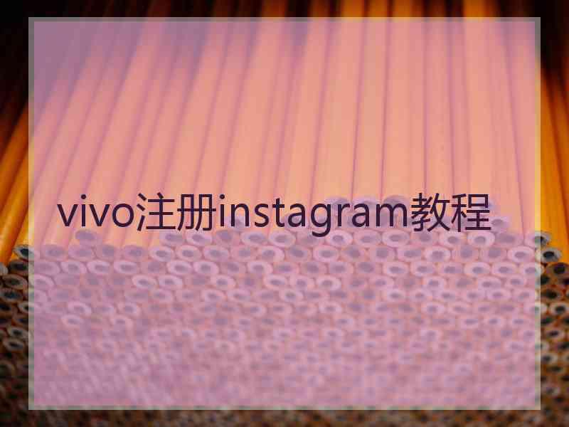 vivo注册instagram教程