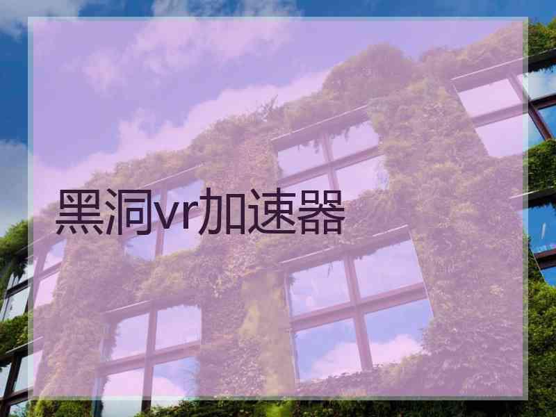 黑洞vr加速器