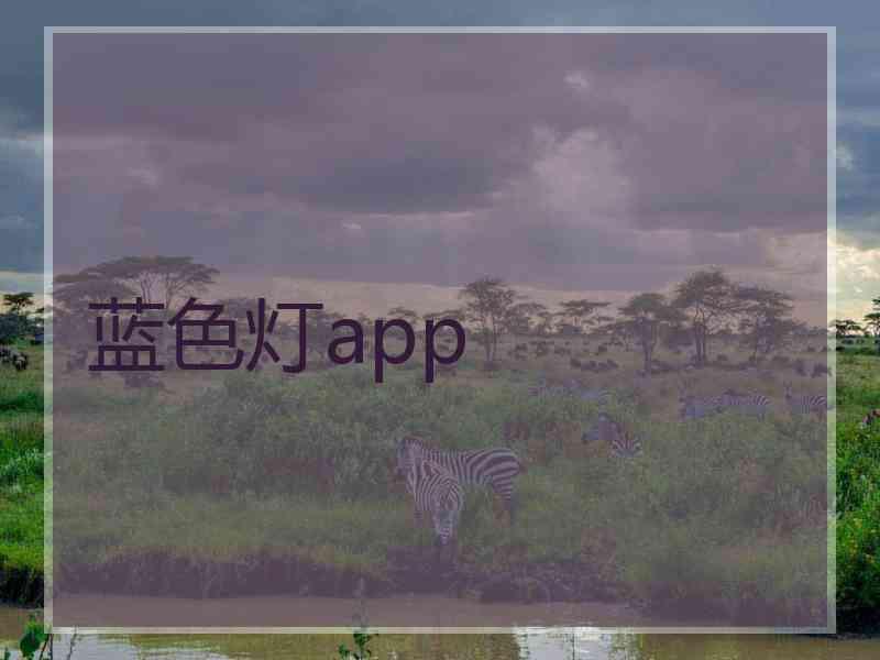 蓝色灯app