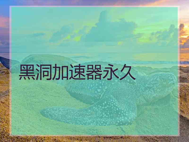 黑洞加速器永久