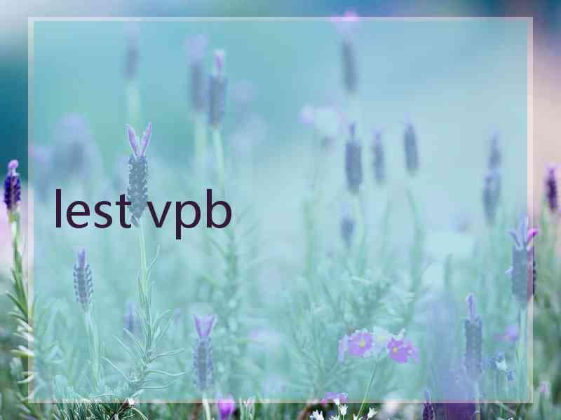 lest vpb