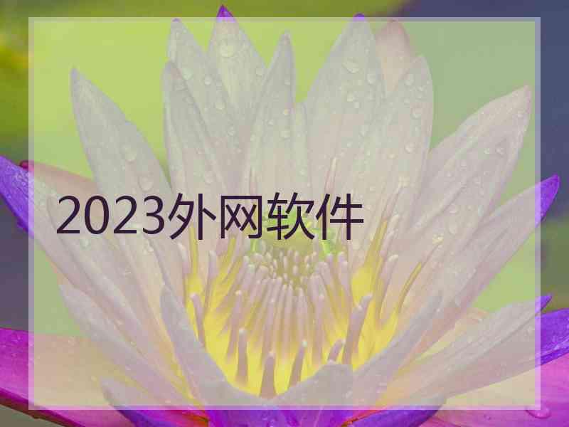 2023外网软件