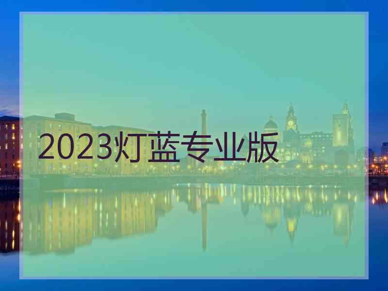 2023灯蓝专业版