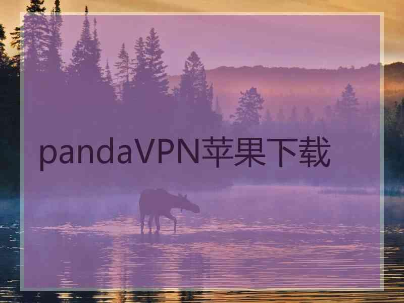 pandaVPN苹果下载