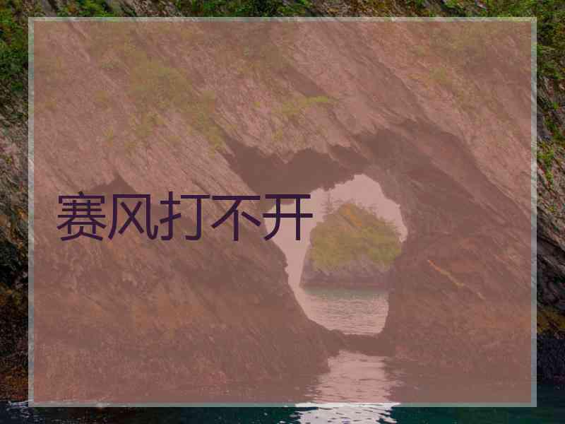 赛风打不开