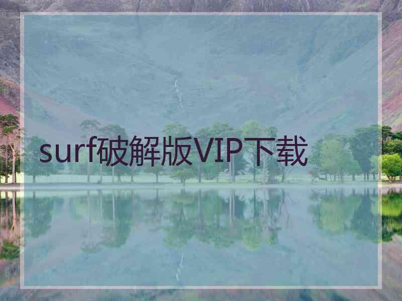 surf破解版VIP下载