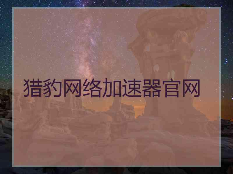 猎豹网络加速器官网