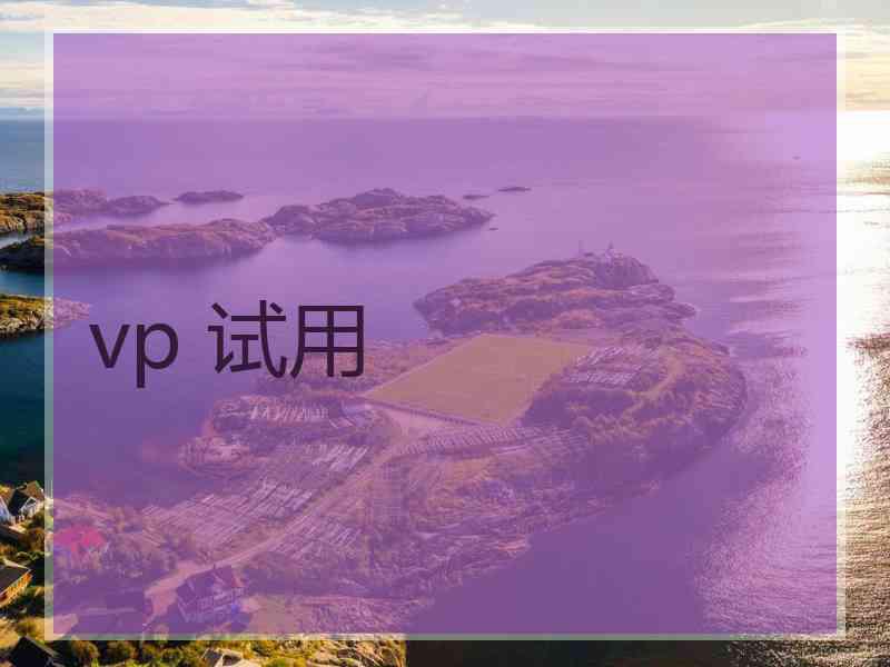 vp 试用