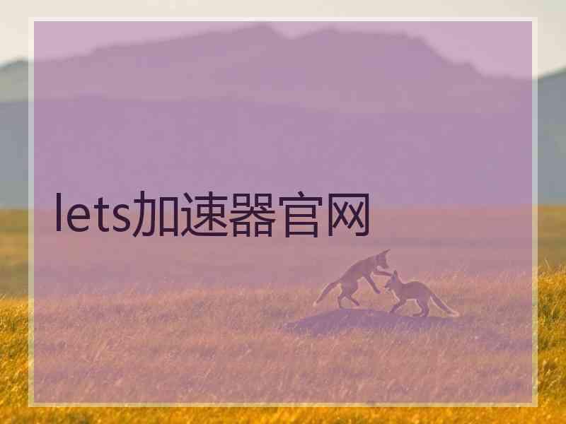 lets加速器官网