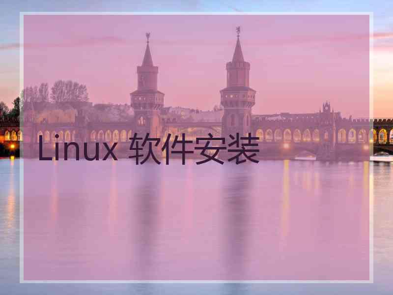 Linux 软件安装