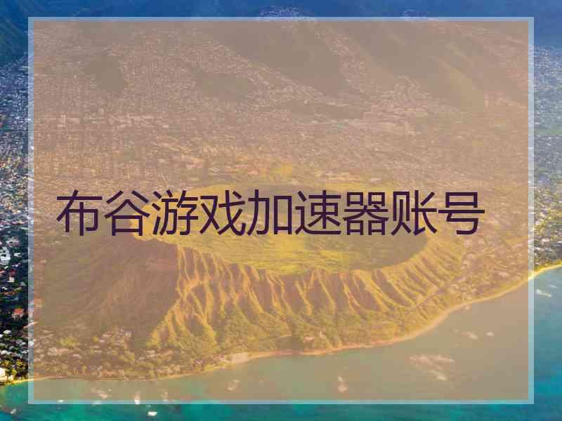 布谷游戏加速器账号