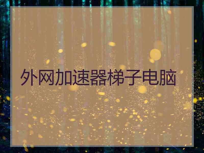 外网加速器梯子电脑