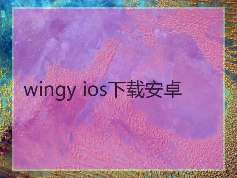 wingy ios下载安卓
