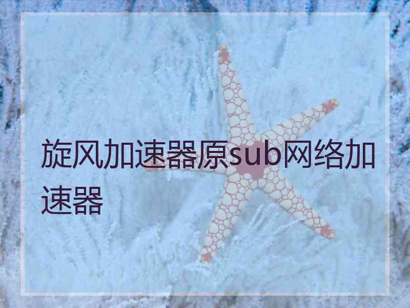 旋风加速器原sub网络加速器